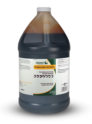 Aspen Povidone Iodine Solution 10% (Gallon) - Cleaning Supplies 1