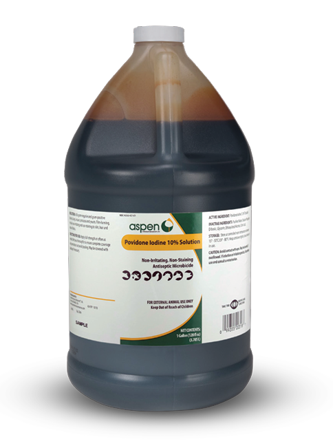 Aspen Povidone Iodine Solution 10% (Gallon) - Cleaning Supplies 1
