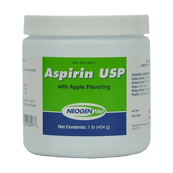 Aspirin Medication for Pain for Dogs & Horses Apple-Flavored (1 lb) (Manufacturer may vary) - Pet Vitamins &