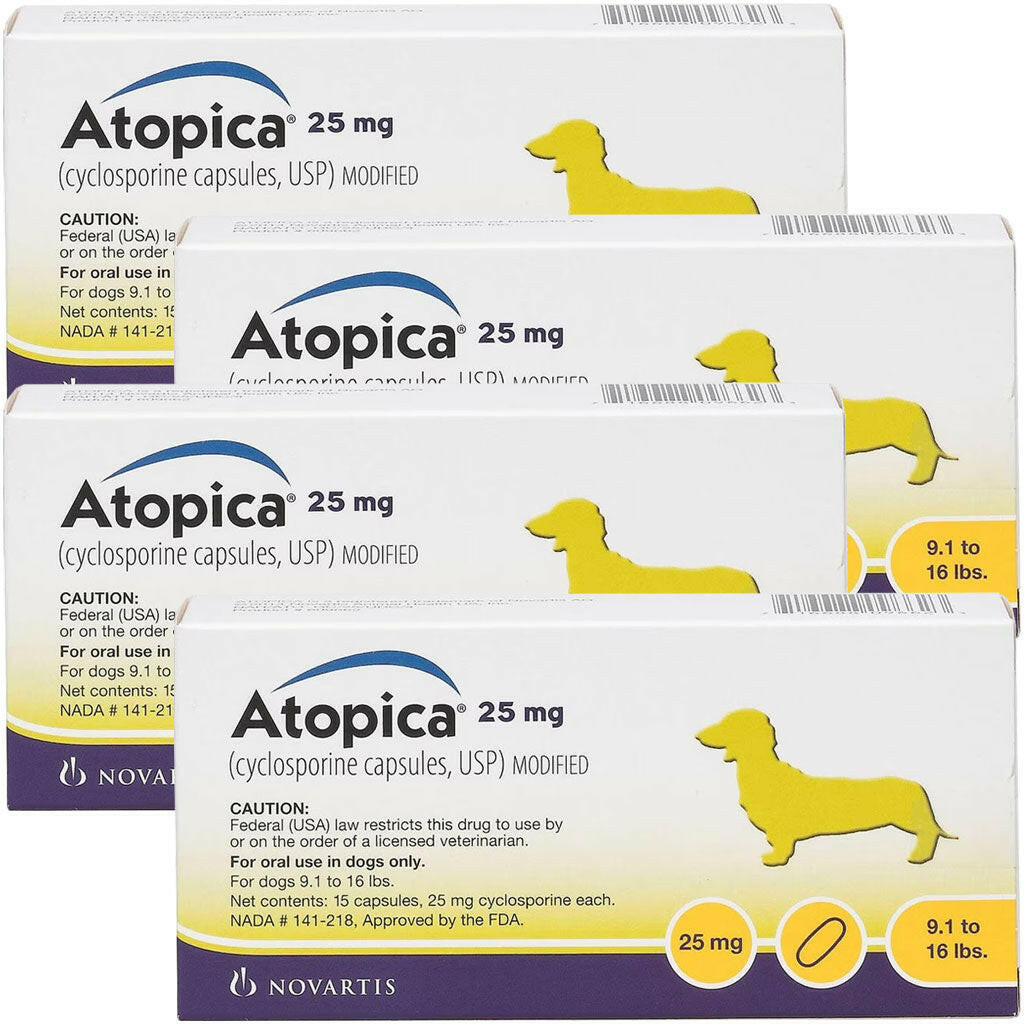 Atopica for Dogs - Cyclosporine Capsule | 10mg,25mg & 100mg