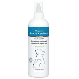 Aurocin CeraDerm Ear Cleanser for Dogs & Cats (8 oz)
