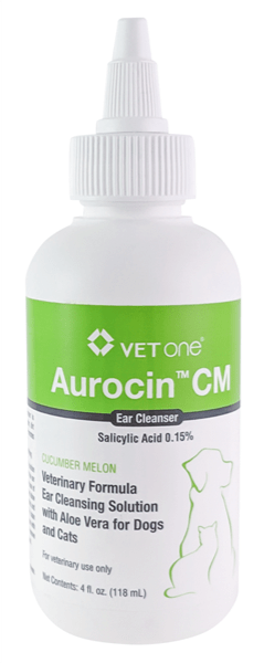 Aurocin CM Ear Cleanser Cucumber Melon Scent 4oz - 1