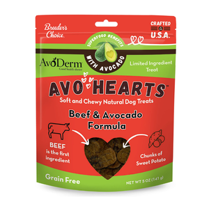 AvoDerm Natural AvoHearts Natural Dog Treats (5 oz) - Beef & Avocado - Dog Treat 1