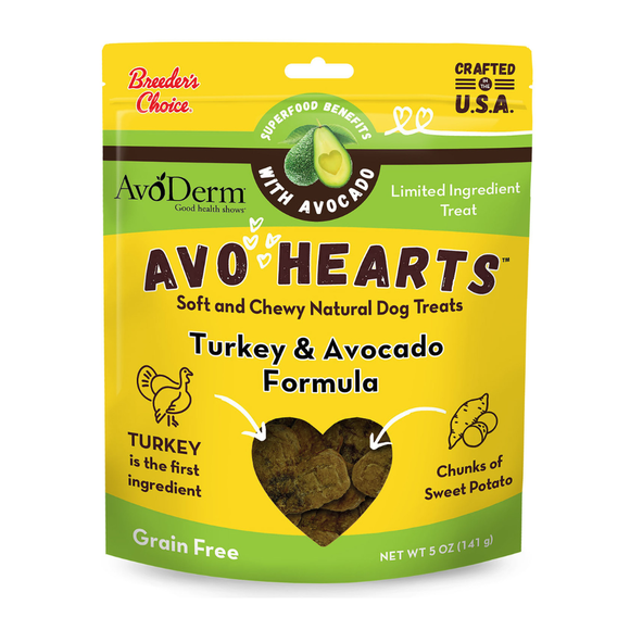 AvoDerm Natural AvoHearts Natural Dog Treats (5 oz) - Turkey & Avocado - Dog Treat 10
