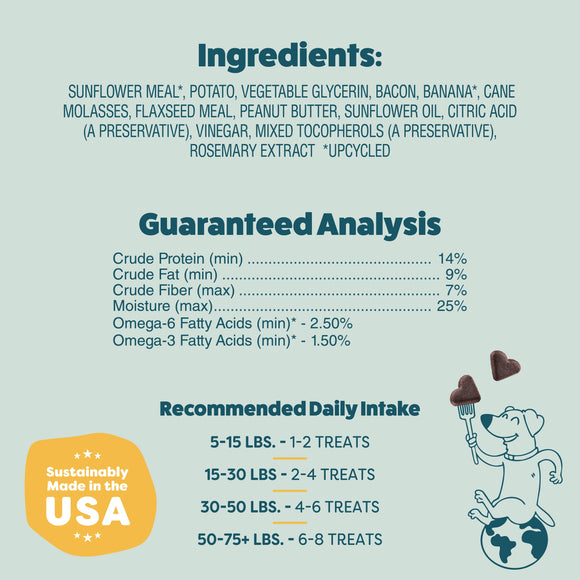 Shameless Pets Bananas For Bacon Soft Baked Dog Treats (6 oz)