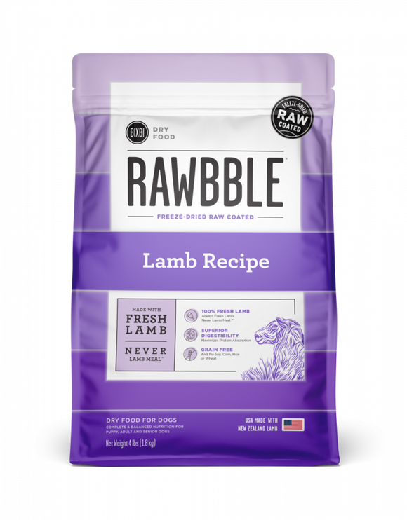 Bixbi Rawbble Kibble Grain Free Lamb Dog Food