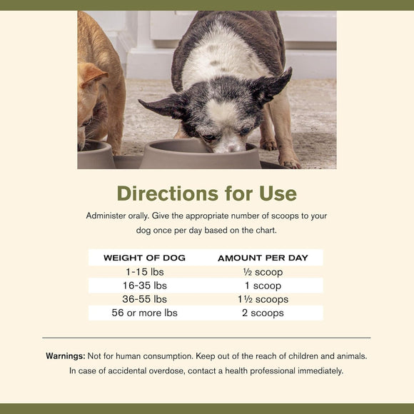 directions to use Badlands Ranch Super Mobility Canine Health Supplement
