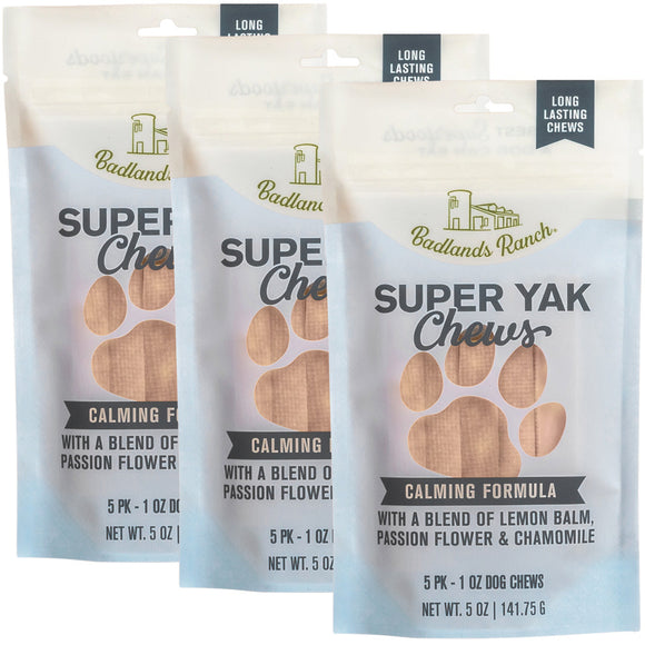 Badlands Ranch Superchew Calming Formula Dog Chews Small 1-oz 5-count - 3-pack - Dog Treats 3