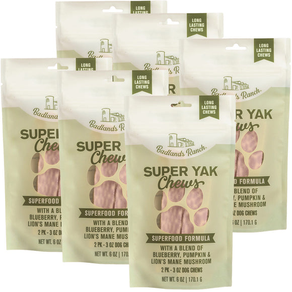 Badlands Ranch Superchew Superfood Formula Medium Dog Chews - Pack of 6