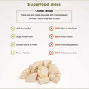 Food Features of Badlands Ranch Superfood Bites Air Dried Premium Chicken Breast Treats for Dogs