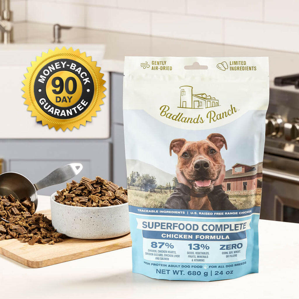 THIS IS PREMIUM FOOD 1kg ドッグフード Badlands Ranch Superfood Complete Premium Air Dried Chicken