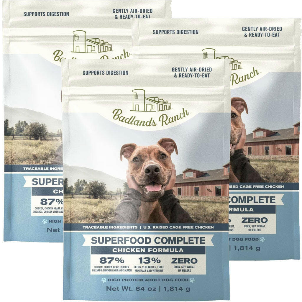 Badlands Ranch Superfood Premium Air Dried Chicken Dog Food