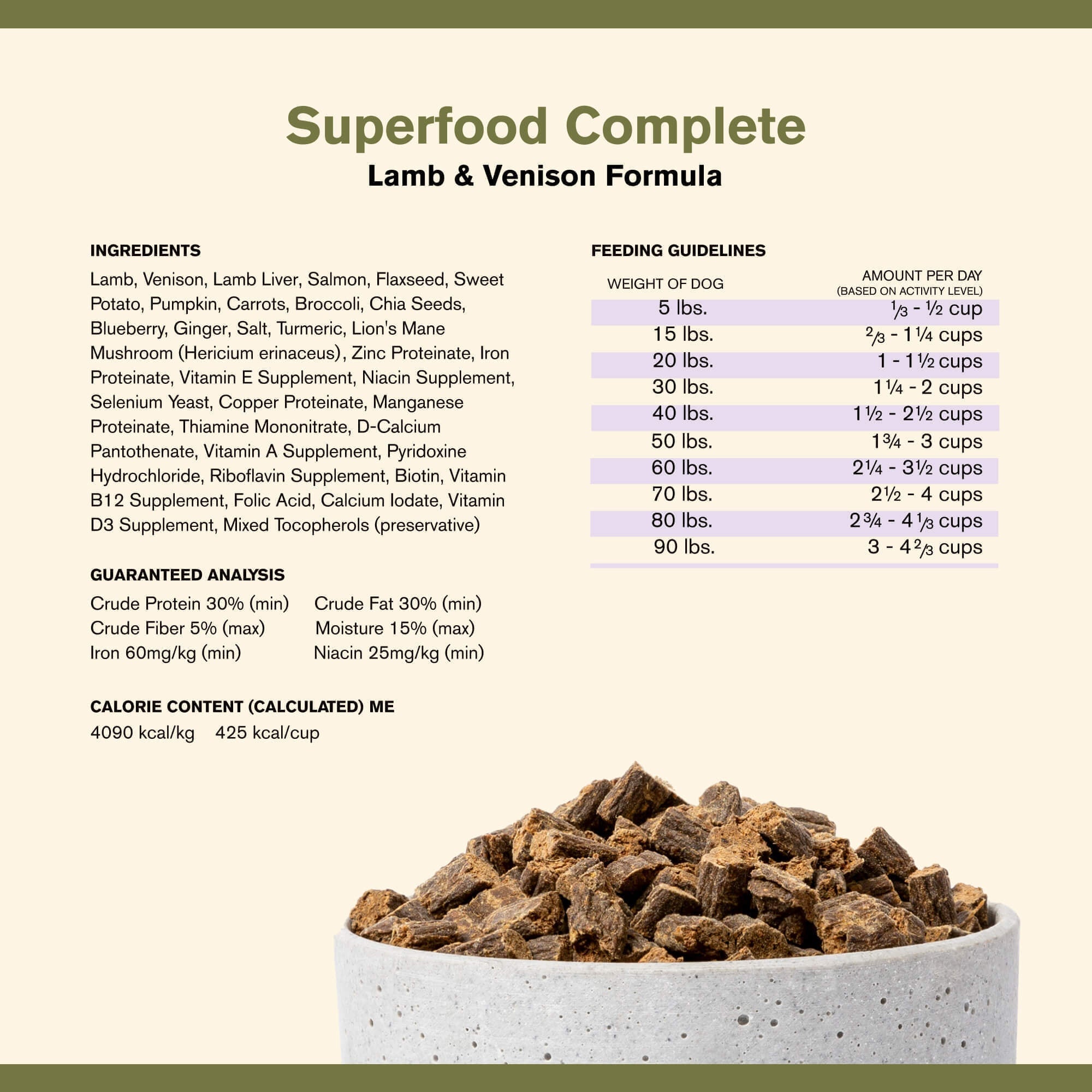 Badlands Ranch Premium Air Dried Lamb & Venison Dog Food