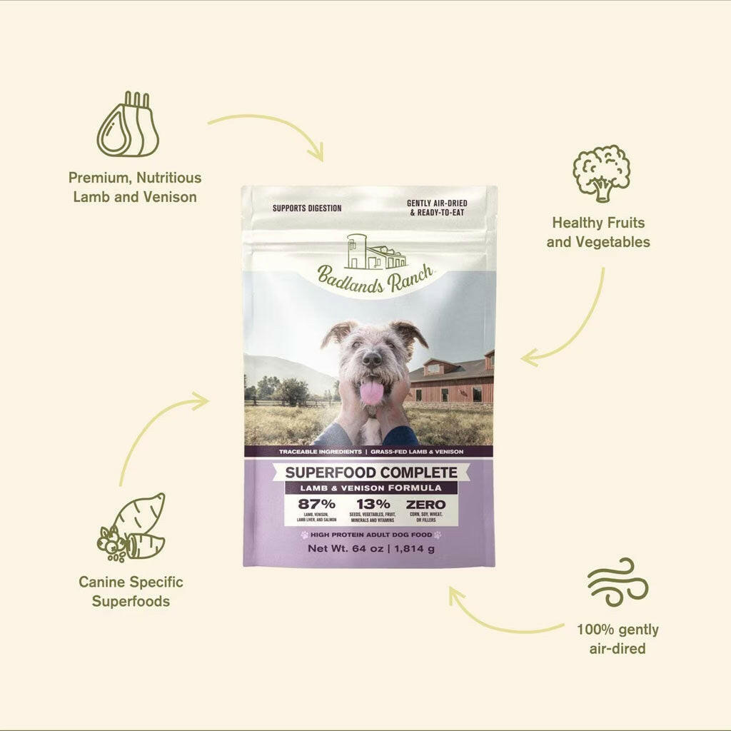 Badlands Ranch Premium Air Dried Lamb & Venison Dog Food
