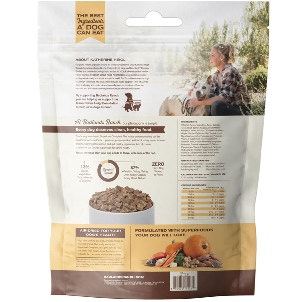 Badlands Ranch Premium Air Dried Wild Fish & Turkey Dog Food