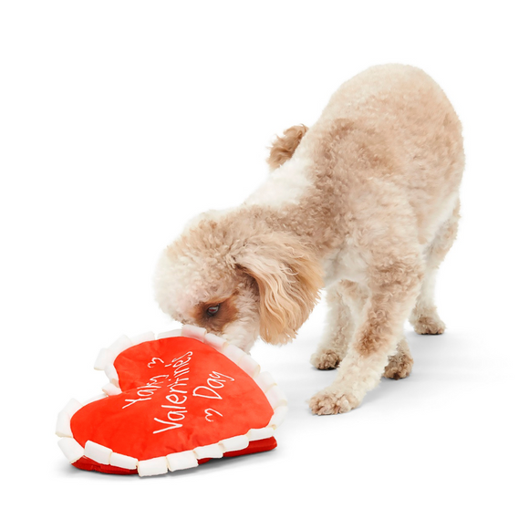 BARK Be Mine Growlentine Heart-Shaped Plush & Squeaker Dog Toy - Plush Dog Toys 5