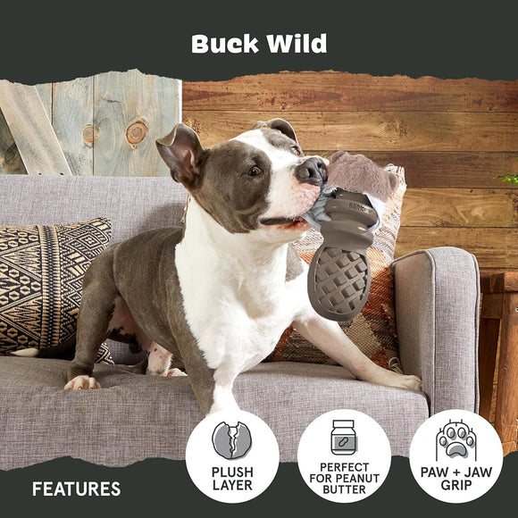 BARK Buck Wild Interactive Tough Chewer Dog Toy