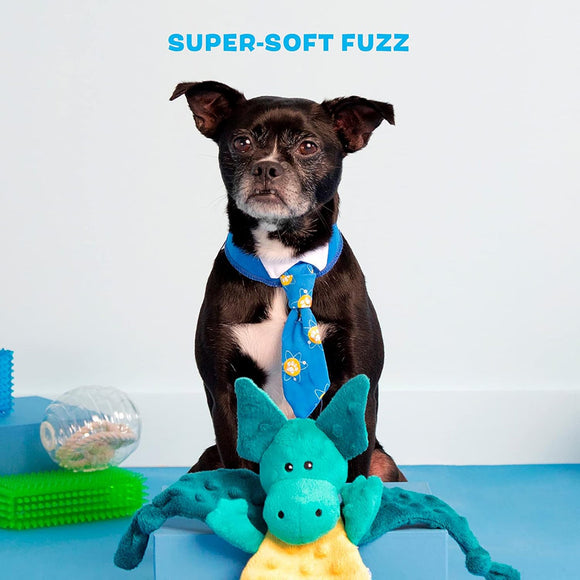 BARK Dingbert the Dragon Squeaky Plush Dog Toy
