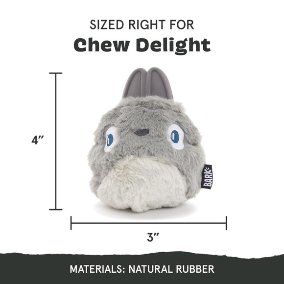 BARK Super Chewer Hare Raiser 2-in-1 Plush Exterior with Tough Center Treat Dispensing Dog Chew Toy