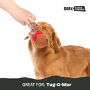 BARK Super Chewer Squeaky Meat-a-Ball Beef Scented Rip & Reveal Squeaky Tough Dog Chew Toy