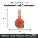 BARK Super Chewer Squeaky Meat-a-Ball Beef Scented Rip & Reveal Squeaky Tough Dog Chew Toy