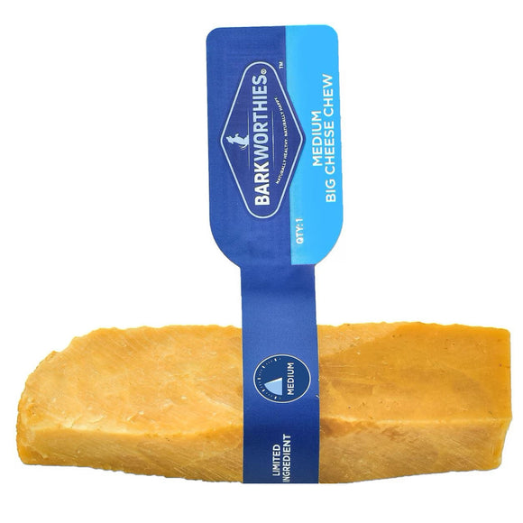 Barkworthies Big Cheese Chew - Medium 1 CT - Dog Treats 1