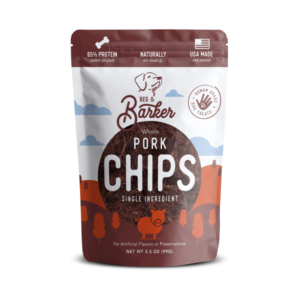 Beg & Barker Pork Heart Chips Dog Treats - 3.5 oz - Dog Treats 1