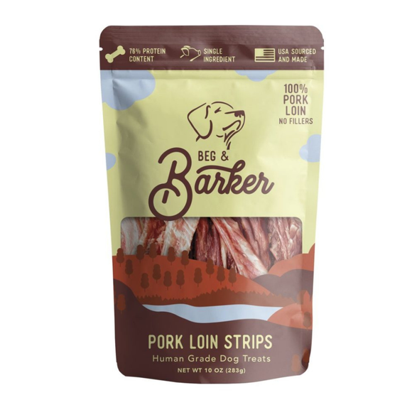 Beg & Barker Pork Loin Strip Dog Treats - 10 oz - Dog Treats 5