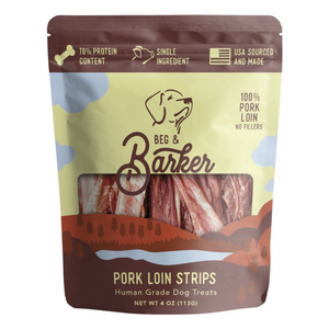 Beg & Barker Pork Loin Strip Dog Treats - 4 oz - Dog Treats 1