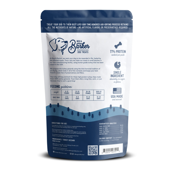 Beg & Barker Whole Turkey Chips Dog Treats - Dog Treats 6