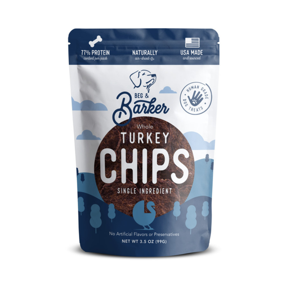 Beg & Barker Whole Turkey Chips Dog Treats - 3.5 oz - Dog Treats 1