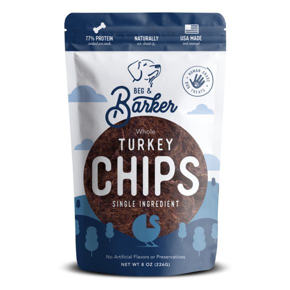 Beg & Barker Whole Turkey Chips Dog Treats - 8 oz - Dog Treats 5
