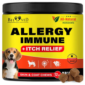Beloved Pets Anti Itch & Allergy Relief Chews Dog Allergy Supplement 10-oz - Immune & Allergy Supplements for Dogs 1