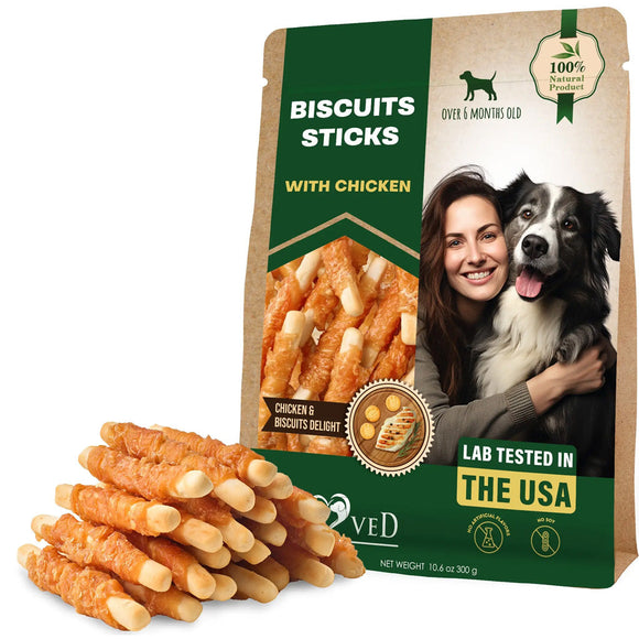 Beloved Pets Biscuits Sticks with Chicken Dog Treats 10-oz - Dog Treats 1