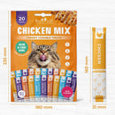 Beloved Pets Chicken Mix Creamy Lickable Treats Skin & Coat Care for Cats & Dogs 20-count - Lickable Cat Treats 9