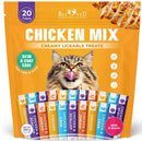 Beloved Pets Chicken Mix Creamy Lickable Treats Skin & Coat Care for Cats & Dogs 20-count - 20-count - Lickable Cat