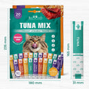 Beloved Pets Chicken & Tuna Mix Creamy Lickable Treats Dual Support for Cats & Dogs 40-count - Lickable Cat Treats 8