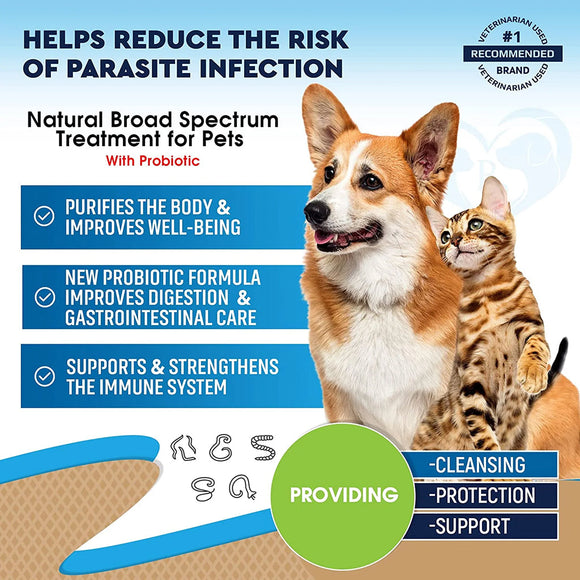 Beloved Pets Dewo with Probiotics Natural Intestinal Defense for Cats & Dogs (2 oz)