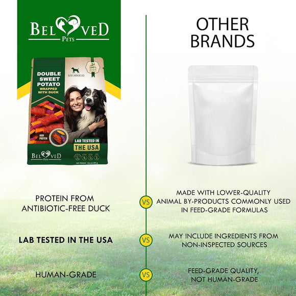 Beloved Pets Double Sweet Potato Wrapped with Duck Dog Treats 10.6-oz - Dog Treats 2