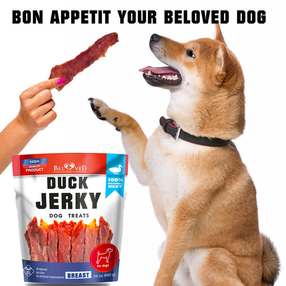 Beloved Pets Duck Jerky Breast Dog Treats 1.5-lb - Dog Treats 4