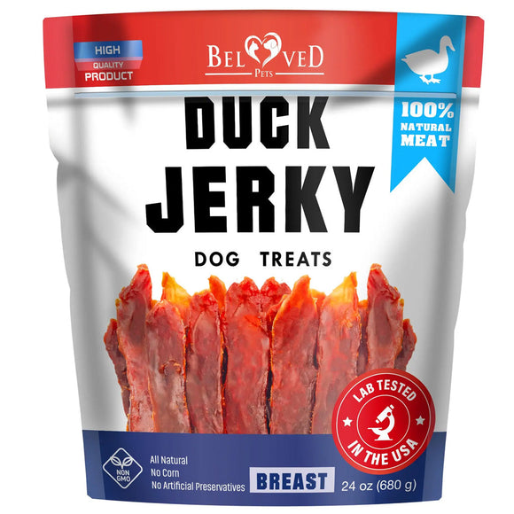Beloved Pets Duck Jerky Breast Dog Treats 1.5-lb - Dog Treats 1