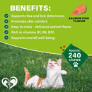 Beloved Pets Flea & Tick Prevention Support Salmon Flavor Treats for Cats 10-oz - Cat Oral Flea & Tick Treatments 7