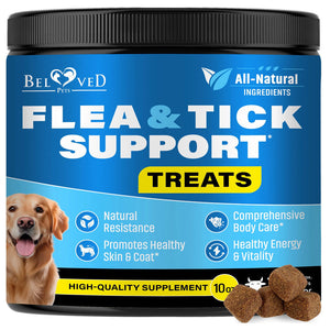 Beloved Pets Flea & Tick Prevention Support Soft Chews for Dogs 10-oz - Dog Oral Flea & Tick Prevention 1