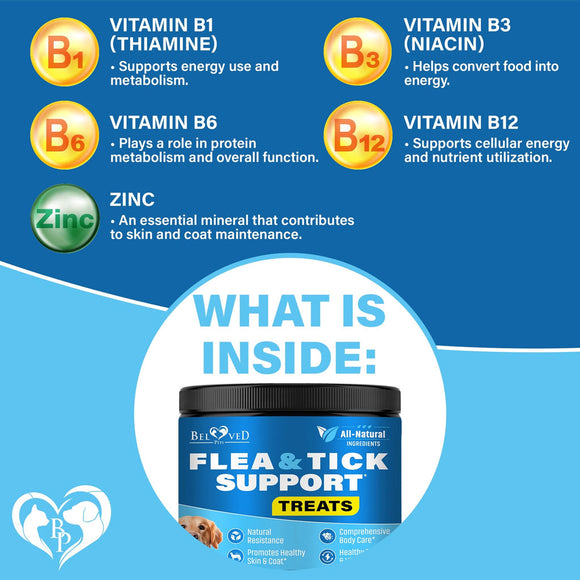 Beloved Pets Flea & Tick Prevention Support Soft Chews for Dogs 10-oz - Dog Oral Flea & Tick Prevention 4