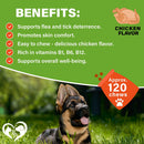 Beloved Pets Flea & Tick Support Chicken Flavor Chewable Supplements for Dogs 10-oz - Dog Oral Flea & Tick Prevention 6