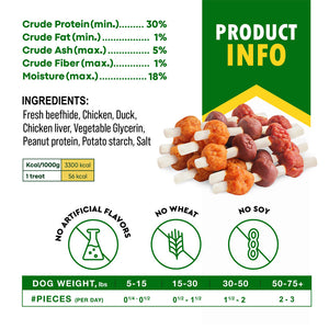 Beloved Pets Kabob with Digestible Sticks Chicken Duck & Liver Flavor Dog Treats 10.6-oz - Dog Treats 2
