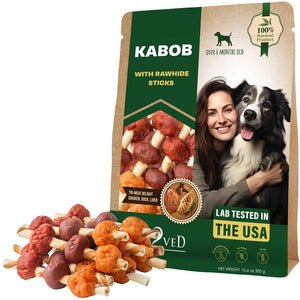 Beloved Pets Kabob with Rawhide Sticks Chicken Duck & Liver Flavor Dog Treats 10.6-oz - Dog Treats 1