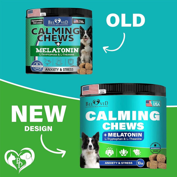 Beloved Pets Melatonin Bacon Flavored Chews Calming Supplement for Dogs 10-oz - Calming & Anxiety Supplements for Dogs 4