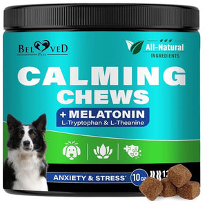 Beloved Pets Melatonin Bacon Flavored Chews Calming Supplement for Dogs 10-oz - Calming & Anxiety Supplements for Dogs 1
