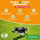 Beloved Pets Natural Flea & Tick Support + Multivitamin Chicken Flavored Soft Chews for Dogs (10 oz)